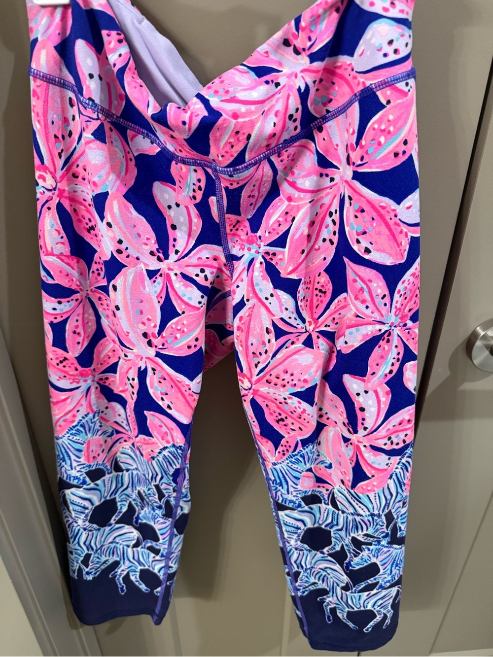 Lilly Pulitzer Pink & Blue Floral Leggings